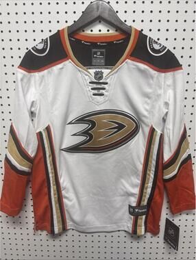 Anaheim Ducks Womens Small Jersey NHL Fanatics Breakaway White NWT